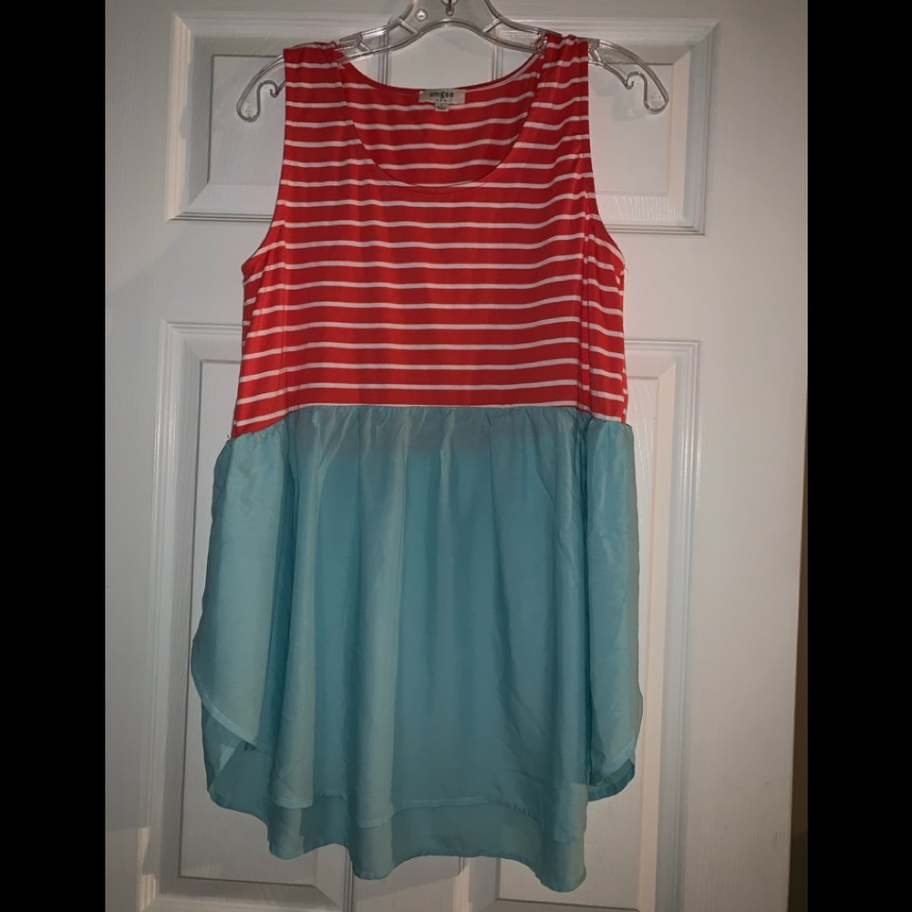UMGEE women’s sleeveless babydoll top small nwot